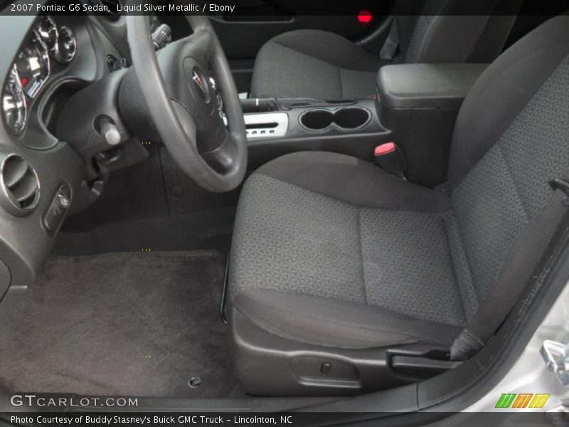 Liquid Silver Metallic / Ebony 2007 Pontiac G6 Sedan