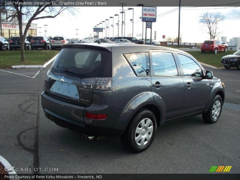 Graphite Gray Pearl / Black 2007 Mitsubishi Outlander ES