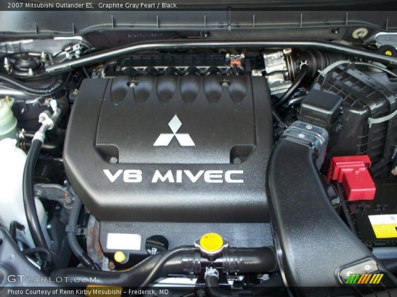 Graphite Gray Pearl / Black 2007 Mitsubishi Outlander ES