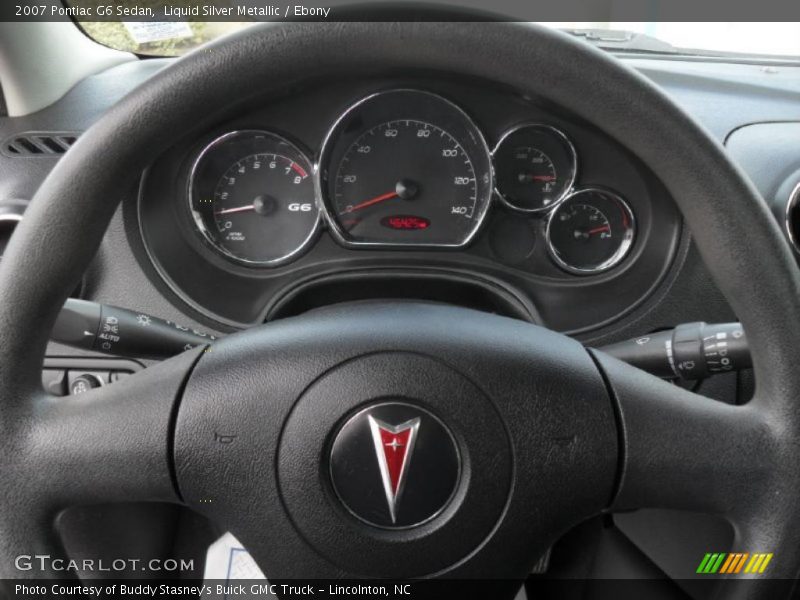 Liquid Silver Metallic / Ebony 2007 Pontiac G6 Sedan