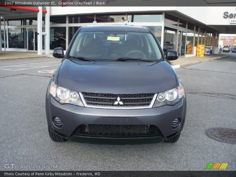 Graphite Gray Pearl / Black 2007 Mitsubishi Outlander ES