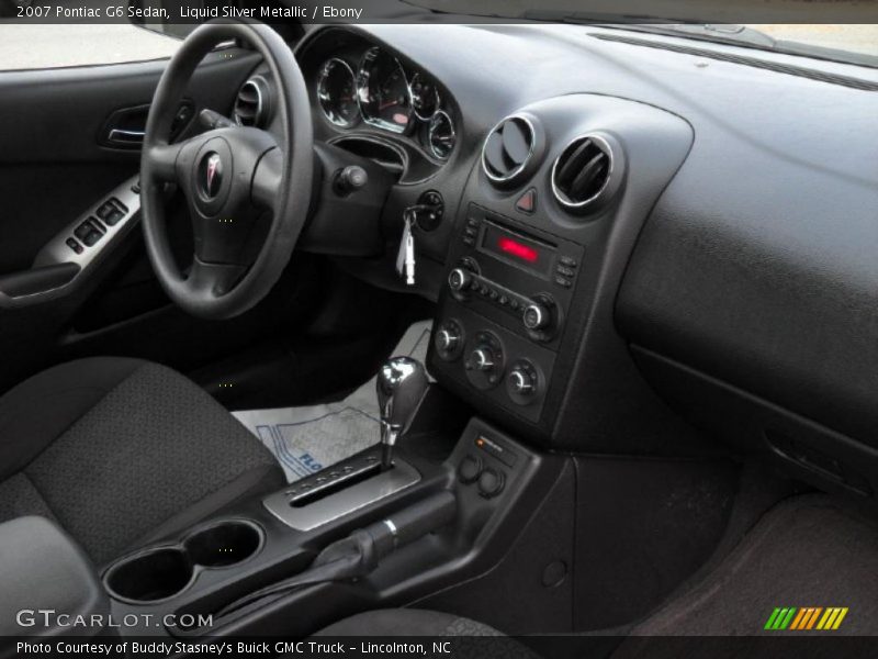 Liquid Silver Metallic / Ebony 2007 Pontiac G6 Sedan