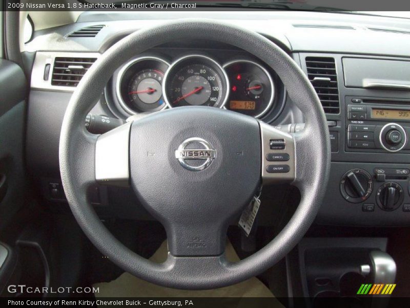 Magnetic Gray / Charcoal 2009 Nissan Versa 1.8 S Hatchback