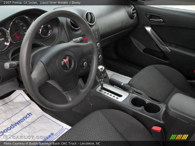 Liquid Silver Metallic / Ebony 2007 Pontiac G6 Sedan