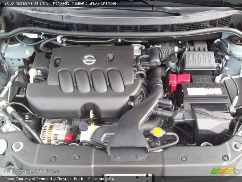 Magnetic Gray / Charcoal 2009 Nissan Versa 1.8 S Hatchback