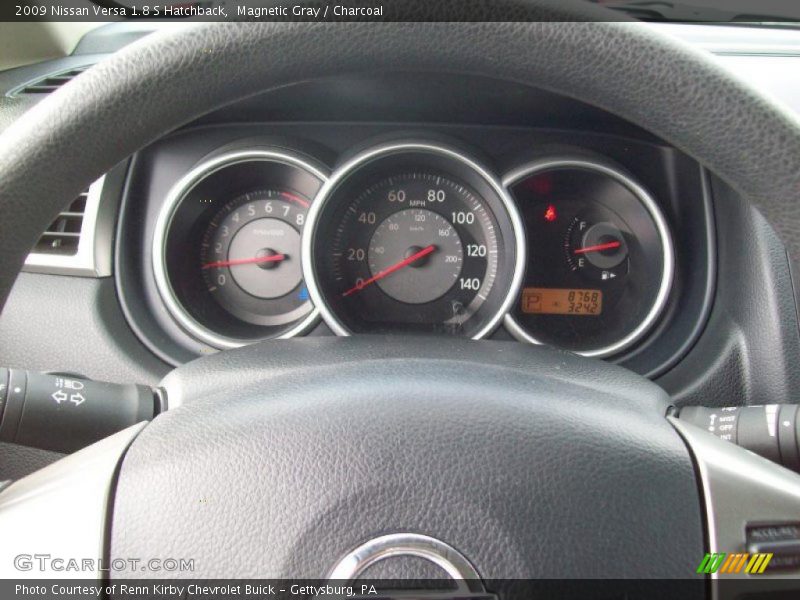 Magnetic Gray / Charcoal 2009 Nissan Versa 1.8 S Hatchback