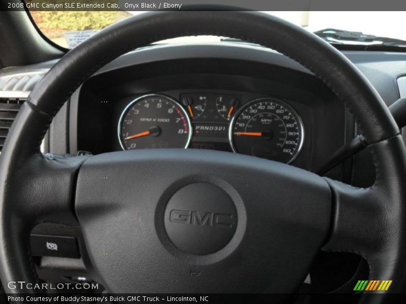 Onyx Black / Ebony 2008 GMC Canyon SLE Extended Cab