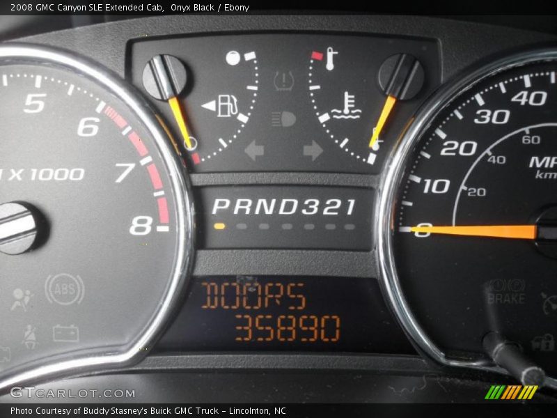 Onyx Black / Ebony 2008 GMC Canyon SLE Extended Cab