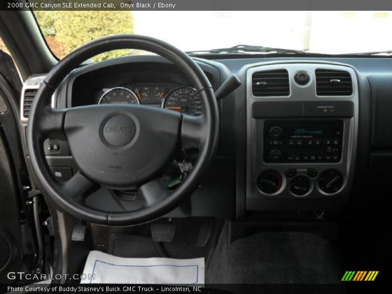 Onyx Black / Ebony 2008 GMC Canyon SLE Extended Cab