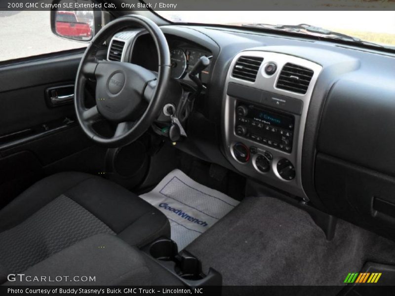 Onyx Black / Ebony 2008 GMC Canyon SLE Extended Cab