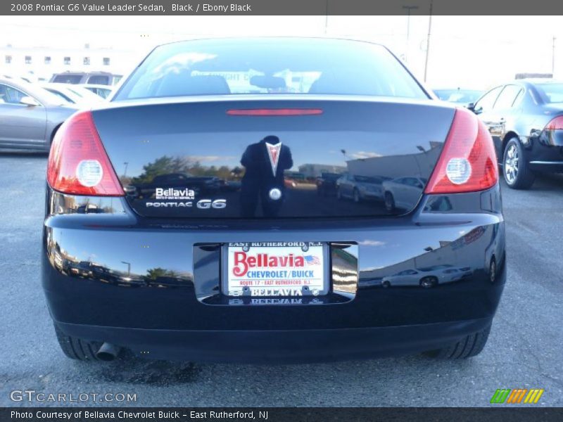 Black / Ebony Black 2008 Pontiac G6 Value Leader Sedan