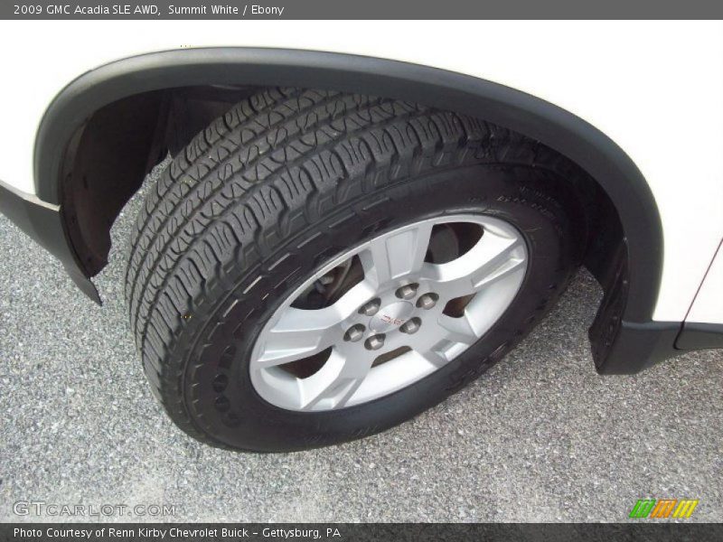 Summit White / Ebony 2009 GMC Acadia SLE AWD