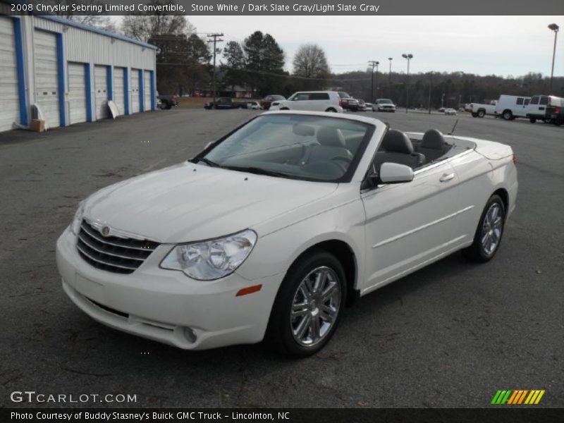 Stone White / Dark Slate Gray/Light Slate Gray 2008 Chrysler Sebring Limited Convertible