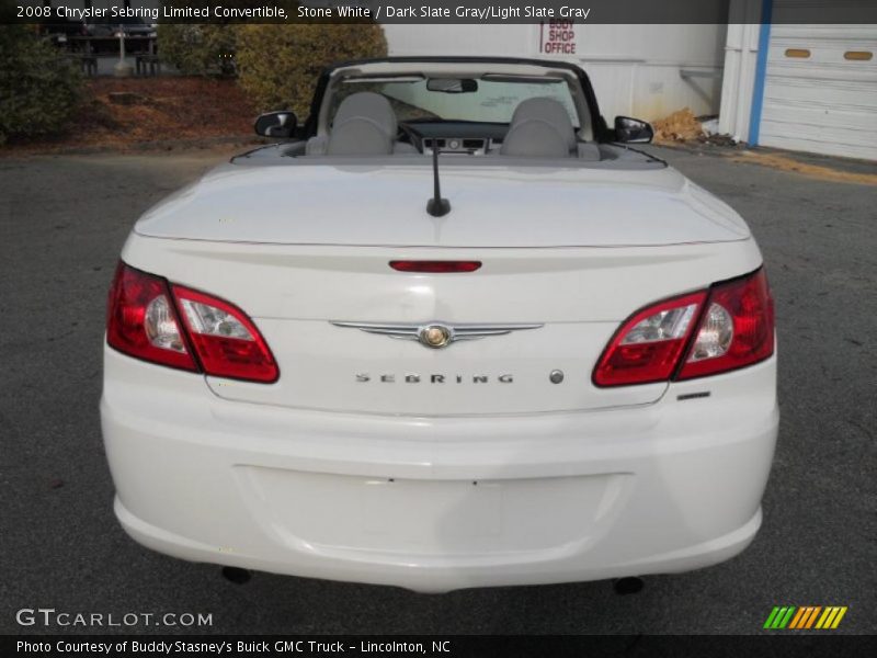Stone White / Dark Slate Gray/Light Slate Gray 2008 Chrysler Sebring Limited Convertible