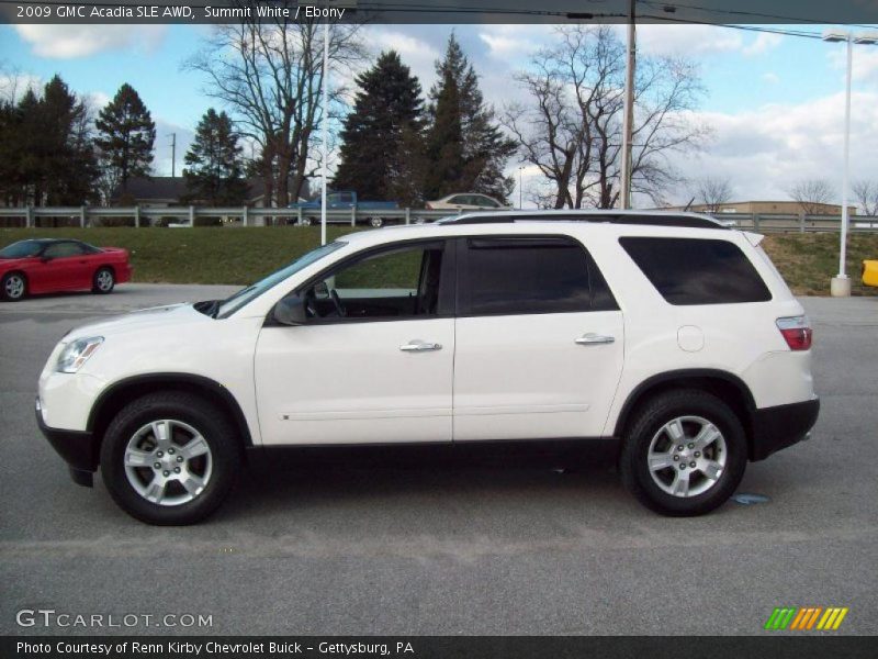 Summit White / Ebony 2009 GMC Acadia SLE AWD