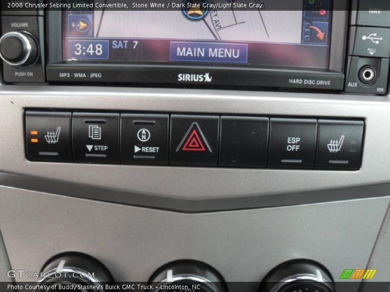Stone White / Dark Slate Gray/Light Slate Gray 2008 Chrysler Sebring Limited Convertible