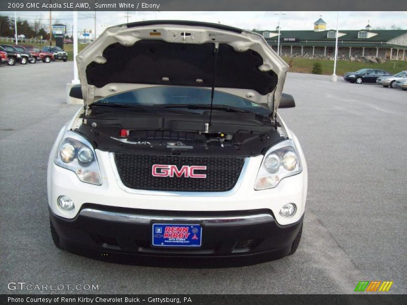 Summit White / Ebony 2009 GMC Acadia SLE AWD