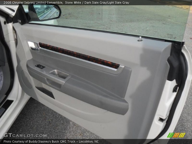 Stone White / Dark Slate Gray/Light Slate Gray 2008 Chrysler Sebring Limited Convertible