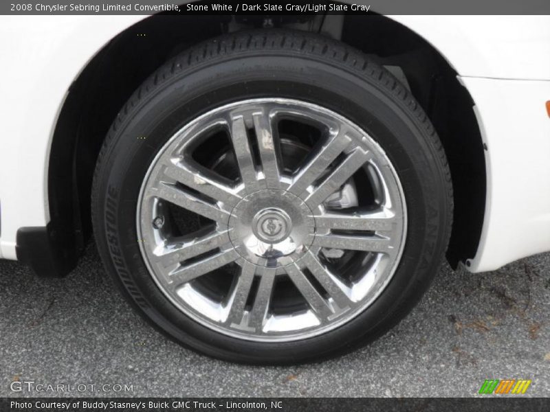 Stone White / Dark Slate Gray/Light Slate Gray 2008 Chrysler Sebring Limited Convertible