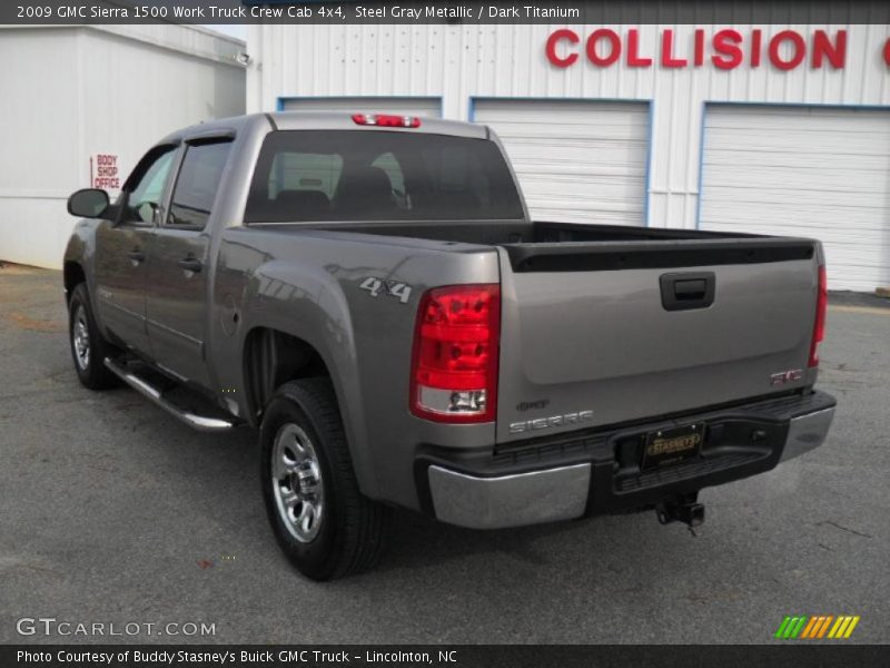 Steel Gray Metallic / Dark Titanium 2009 GMC Sierra 1500 Work Truck Crew Cab 4x4