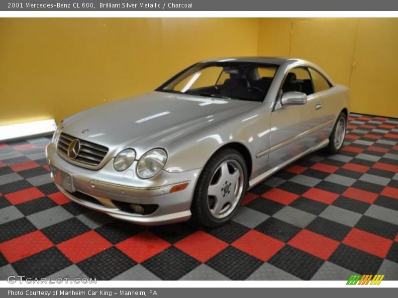 Brilliant Silver Metallic / Charcoal 2001 Mercedes-Benz CL 600