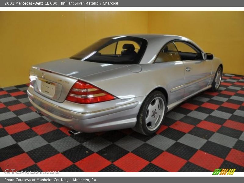 Brilliant Silver Metallic / Charcoal 2001 Mercedes-Benz CL 600