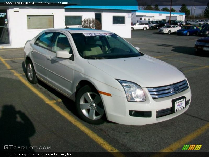 White Suede / Camel 2009 Ford Fusion SE