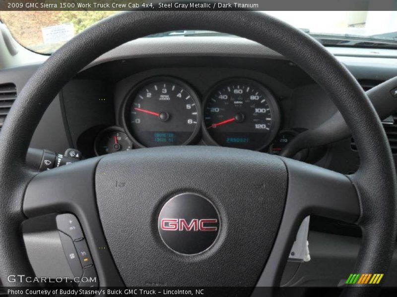 Steel Gray Metallic / Dark Titanium 2009 GMC Sierra 1500 Work Truck Crew Cab 4x4