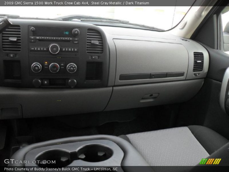Steel Gray Metallic / Dark Titanium 2009 GMC Sierra 1500 Work Truck Crew Cab 4x4