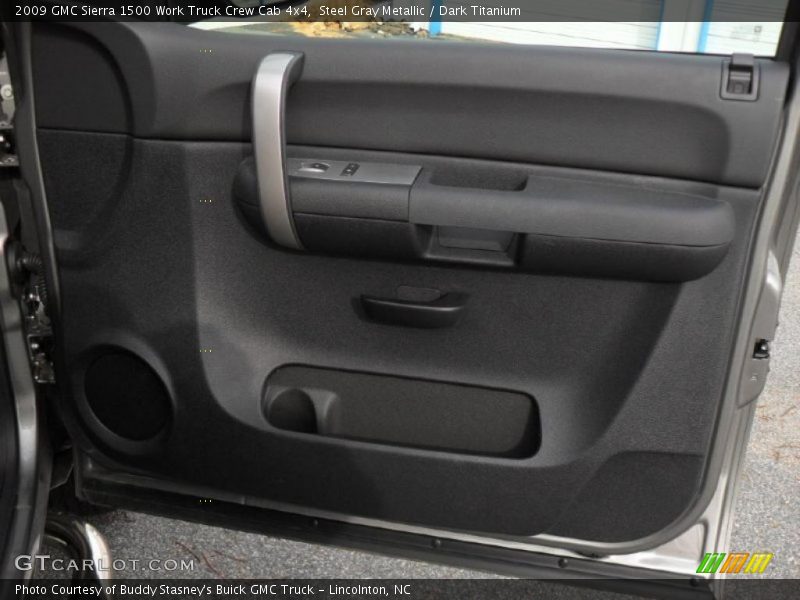 Steel Gray Metallic / Dark Titanium 2009 GMC Sierra 1500 Work Truck Crew Cab 4x4