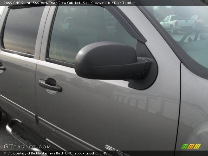 Steel Gray Metallic / Dark Titanium 2009 GMC Sierra 1500 Work Truck Crew Cab 4x4