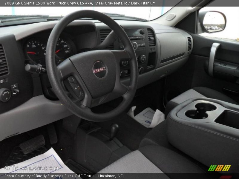 Steel Gray Metallic / Dark Titanium 2009 GMC Sierra 1500 Work Truck Crew Cab 4x4