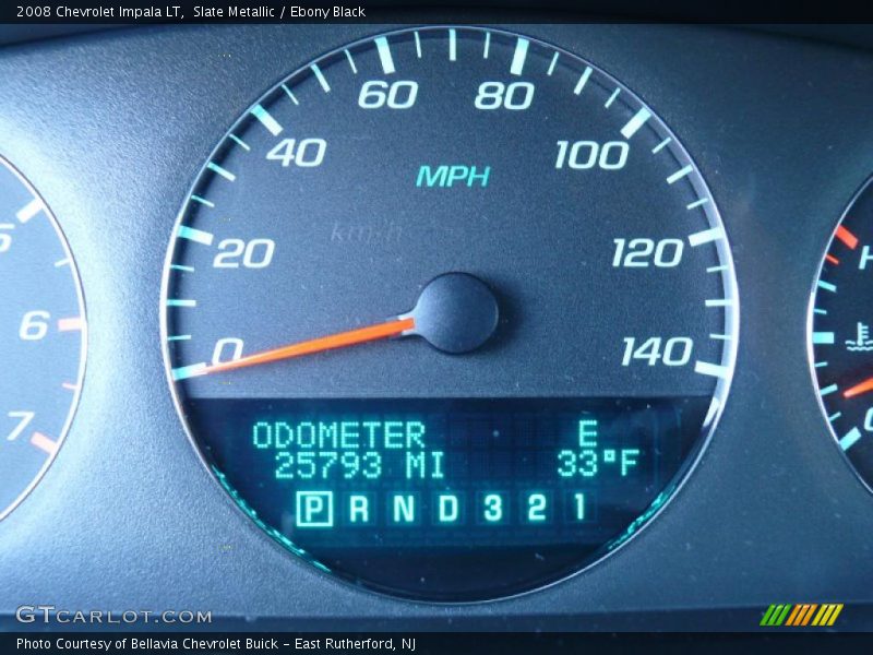 Slate Metallic / Ebony Black 2008 Chevrolet Impala LT