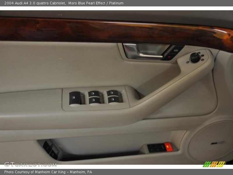 Moro Blue Pearl Effect / Platinum 2004 Audi A4 3.0 quattro Cabriolet