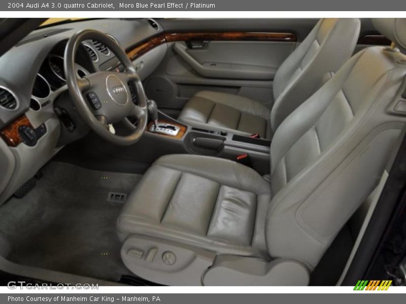 Moro Blue Pearl Effect / Platinum 2004 Audi A4 3.0 quattro Cabriolet