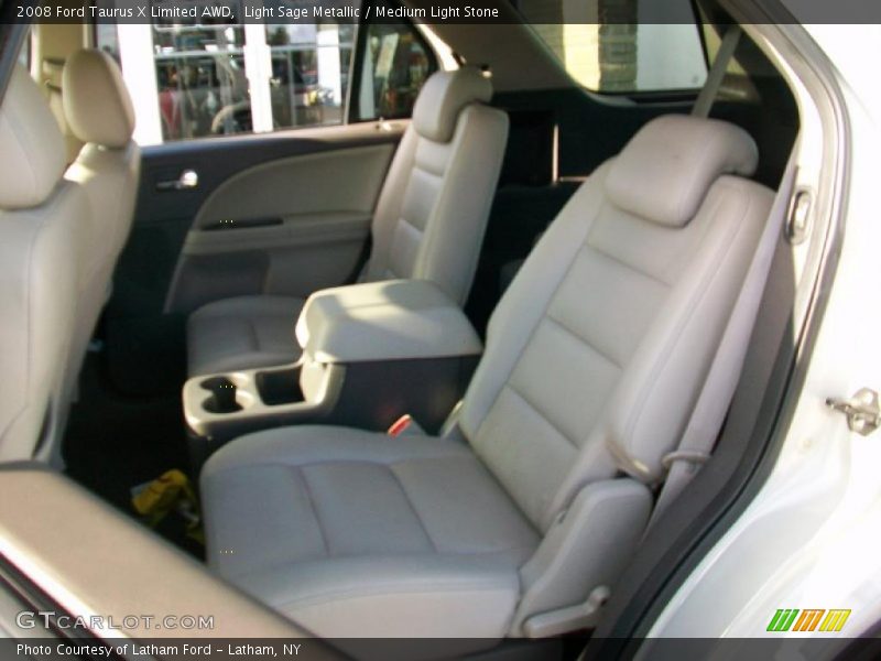 Light Sage Metallic / Medium Light Stone 2008 Ford Taurus X Limited AWD