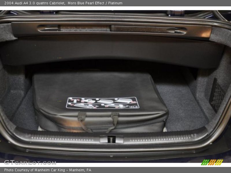 Moro Blue Pearl Effect / Platinum 2004 Audi A4 3.0 quattro Cabriolet