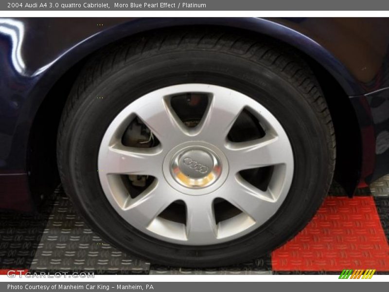 Moro Blue Pearl Effect / Platinum 2004 Audi A4 3.0 quattro Cabriolet