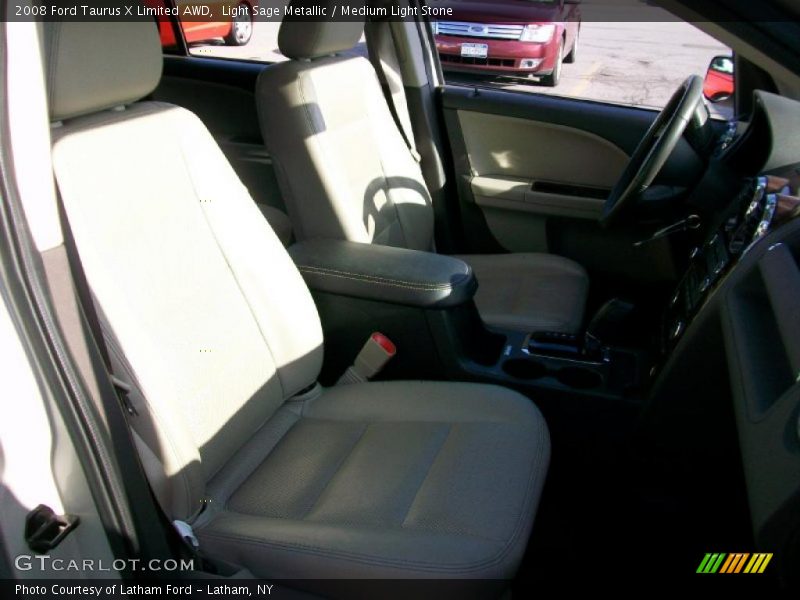 Light Sage Metallic / Medium Light Stone 2008 Ford Taurus X Limited AWD