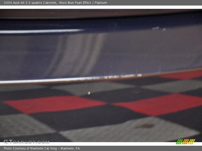 Moro Blue Pearl Effect / Platinum 2004 Audi A4 3.0 quattro Cabriolet