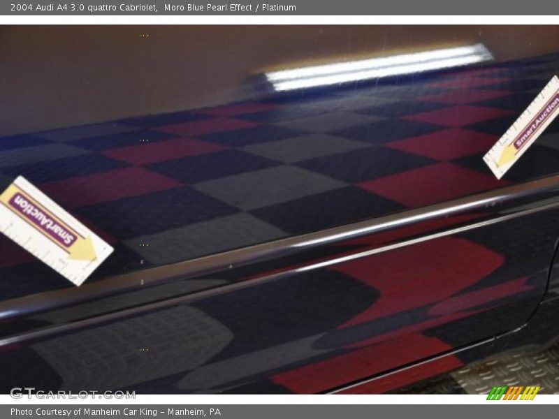 Moro Blue Pearl Effect / Platinum 2004 Audi A4 3.0 quattro Cabriolet