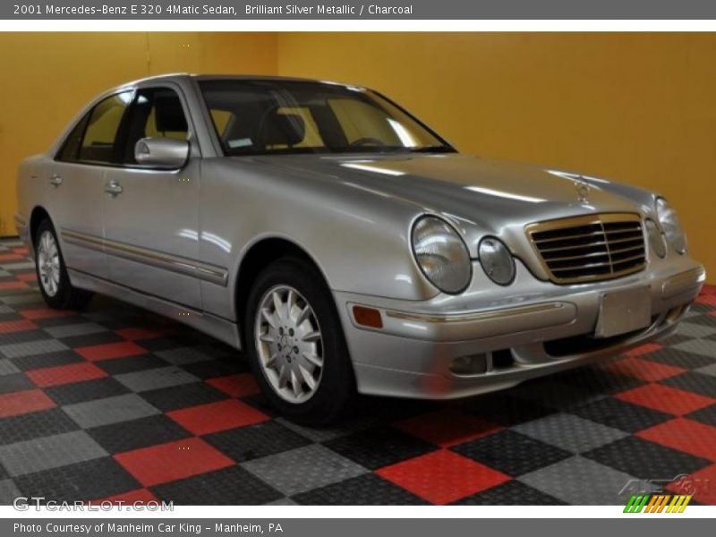 Brilliant Silver Metallic / Charcoal 2001 Mercedes-Benz E 320 4Matic Sedan