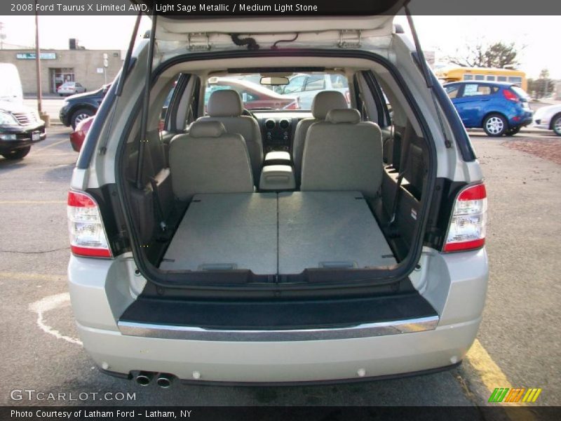 Light Sage Metallic / Medium Light Stone 2008 Ford Taurus X Limited AWD