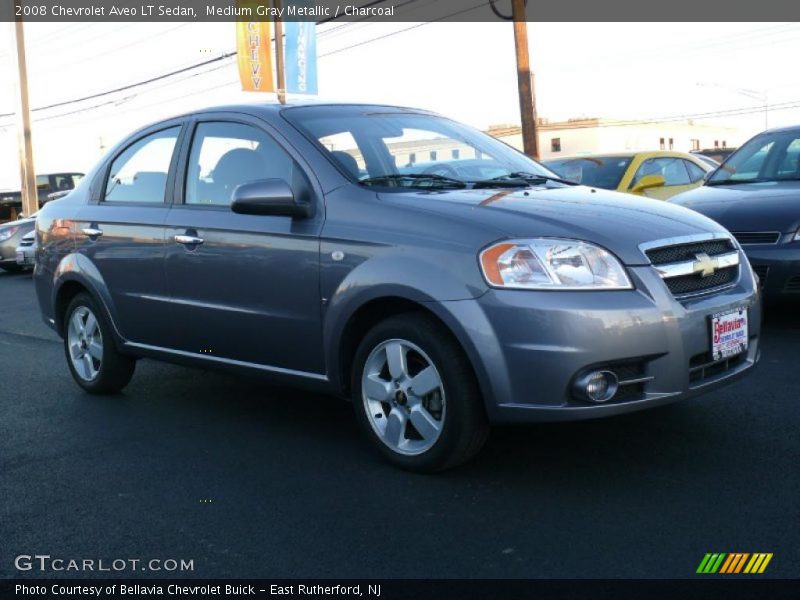 Medium Gray Metallic / Charcoal 2008 Chevrolet Aveo LT Sedan