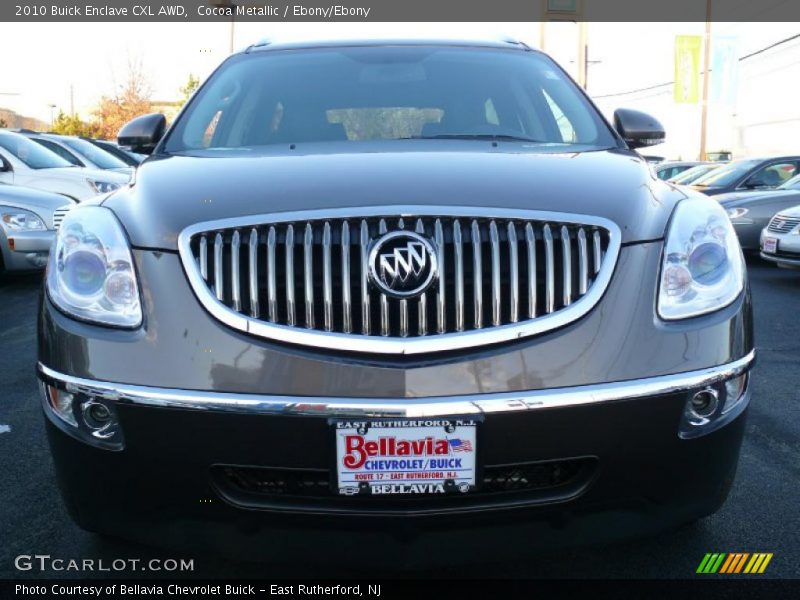 Cocoa Metallic / Ebony/Ebony 2010 Buick Enclave CXL AWD