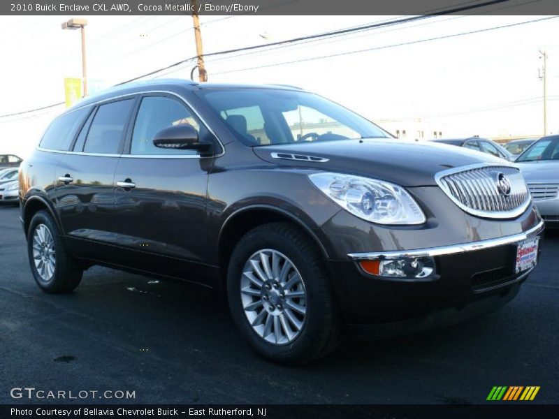 Cocoa Metallic / Ebony/Ebony 2010 Buick Enclave CXL AWD