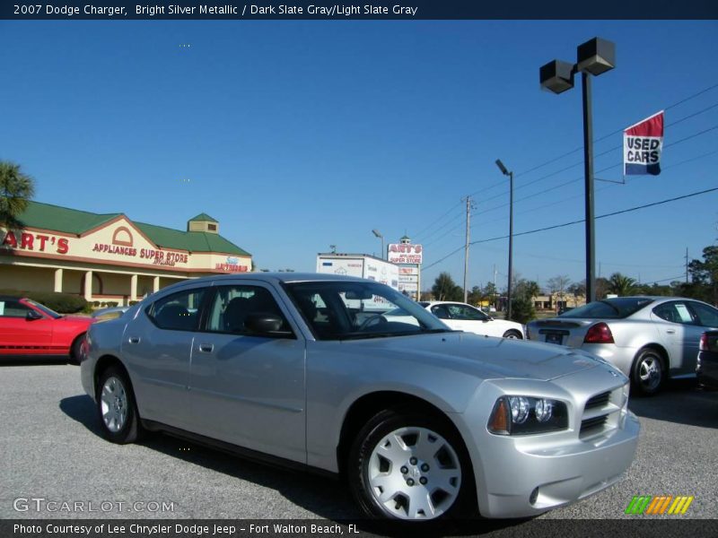 Bright Silver Metallic / Dark Slate Gray/Light Slate Gray 2007 Dodge Charger