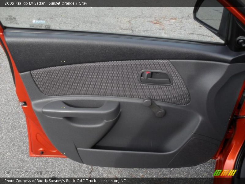 Sunset Orange / Gray 2009 Kia Rio LX Sedan