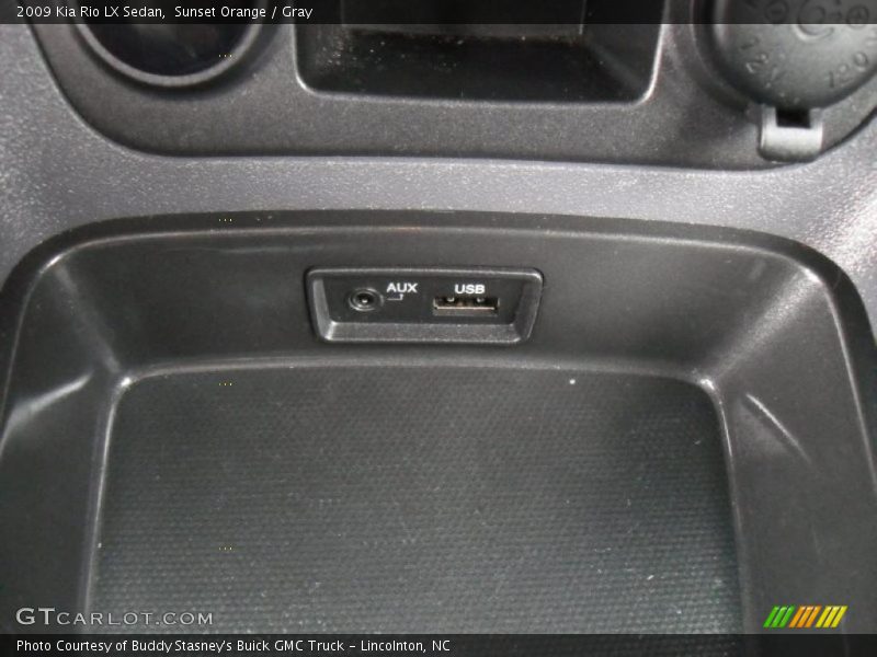 Sunset Orange / Gray 2009 Kia Rio LX Sedan