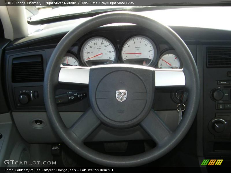 Bright Silver Metallic / Dark Slate Gray/Light Slate Gray 2007 Dodge Charger